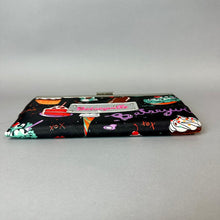 Load image into Gallery viewer, Betseyville Sinful Dessert Print Satin Clutch Bag Purse (5x8.5")
