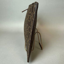 Load image into Gallery viewer, Calvin Klein Brown Logo Monogram Print Clutch Bag Purse (6.5x9.5")
