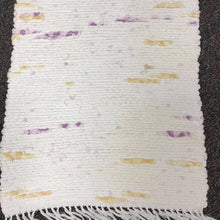 Load image into Gallery viewer, Hand Woven Multicolored Rag Rug With Fringe (57x25)
