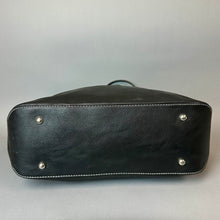 Load image into Gallery viewer, Nine West Black Pebble Faux Leather Tote Purse (12.5x16x5")
