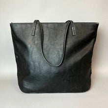 Load image into Gallery viewer, Nine West Black Pebble Faux Leather Tote Purse (12.5x16x5")
