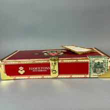 Load image into Gallery viewer, Larra Vintage Hamiltons Cigar Box Bamboo Handle Purse (5.5x10.5x2")
