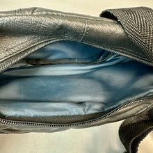 Load image into Gallery viewer, Vintage Black Faux Leather Fanny Pack Purse (4.5x9.5")
