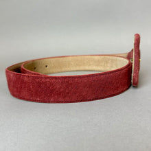 Load image into Gallery viewer, Ritz Accessory Collection Maroon Suede Belt sz L (37")
