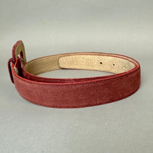 Load image into Gallery viewer, Ritz Accessory Collection Maroon Suede Belt sz L (37")
