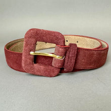 Load image into Gallery viewer, Ritz Accessory Collection Maroon Suede Belt sz L (37")
