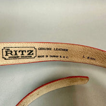 Load image into Gallery viewer, Ritz Accessory Collection Maroon Suede Belt sz L (37")
