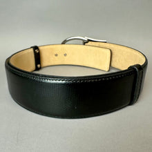 Load image into Gallery viewer, Steven by Steve Madden Black Leather Silver Hook Buckle Adjustable Belt (45" Max.)
