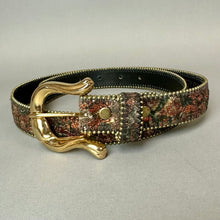 Load image into Gallery viewer, Vintage Absolutely Fresh Floral Tapestry Glitter Belt sz ML (37")
