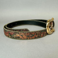Load image into Gallery viewer, Vintage Absolutely Fresh Floral Tapestry Glitter Belt sz ML (37")
