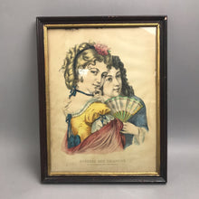 Load image into Gallery viewer, Currier &amp; Ives Original Print, "Rosebud And Eglantine" (18x14)
