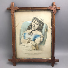Load image into Gallery viewer, Currier &amp; Ives Original Print, "Beautiful Dreamer" (21x17)
