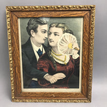 Load image into Gallery viewer, Currier &amp; Ives Original Print, "Kiss Me Quick" (15x13)
