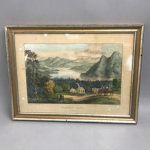 Load image into Gallery viewer, Currier &amp; Ives Original Print, "Placid Lake" (13x17)
