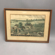 Load image into Gallery viewer, Currier &amp; Ives Original Print, "The Home Farm" (12x16)
