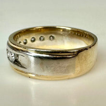 Load image into Gallery viewer, 14K Yellow &amp; White Gold Diamond Ring sz 10 (7.7g)
