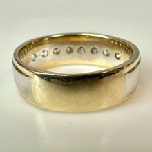 Load image into Gallery viewer, 14K Yellow &amp; White Gold Diamond Ring sz 10 (7.7g)
