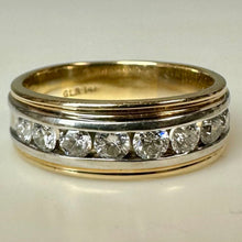 Load image into Gallery viewer, 14K Yellow &amp; White Gold Diamond Ring sz 10 (7.7g)

