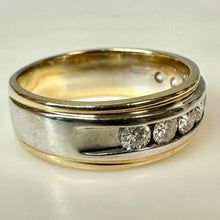 Load image into Gallery viewer, 14K Yellow &amp; White Gold Diamond Ring sz 10 (7.7g)
