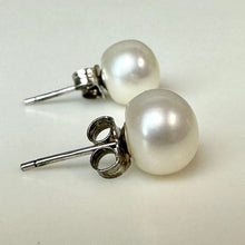 Load image into Gallery viewer, Freshwater Pearl Sterling Stud Earrings
