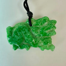 Load image into Gallery viewer, Carved Jadeite Dragon Pendant (1.25")
