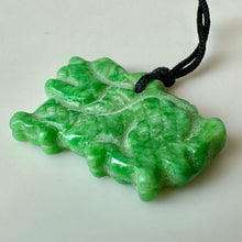 Load image into Gallery viewer, Carved Jadeite Dragon Pendant (1.25")

