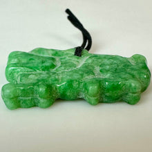 Load image into Gallery viewer, Carved Jadeite Dragon Pendant (1.25")
