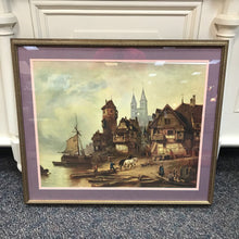 Load image into Gallery viewer, Medieval Housescape Painting Print (28x32)
