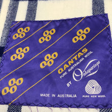 Load image into Gallery viewer, Onkaparinga Pure Australian Wool Blue Plaid Blanket (70x56)

