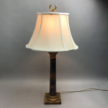 Load image into Gallery viewer, Vintage Marble Table Lamp With Brass-Like Accents With Shade (27")

