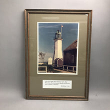 Load image into Gallery viewer, Framed Picture Of The Scituate Lighthouse (25x18)
