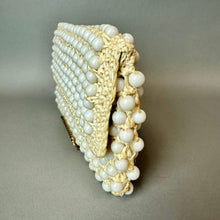 Load image into Gallery viewer, Vintage Ann Robin Raffia Beaded Clutch Purse (5x9")
