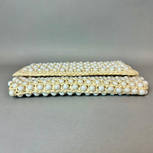 Load image into Gallery viewer, Vintage Ann Robin Raffia Beaded Clutch Purse (5x9")
