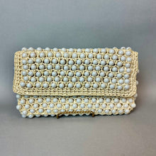 Load image into Gallery viewer, Vintage Ann Robin Raffia Beaded Clutch Purse (5x9")
