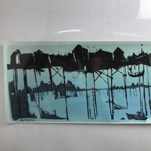 Load image into Gallery viewer, Earl Newman Watercolor Print - The Wharf (~35x11.5)

