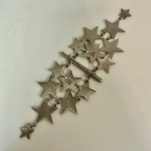Load image into Gallery viewer, Vintage Ultra Craft Silvertone Star Over Shoulder Brooch Pin Rare (8.25")
