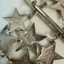 Load image into Gallery viewer, Vintage Ultra Craft Silvertone Star Over Shoulder Brooch Pin Rare (8.25")
