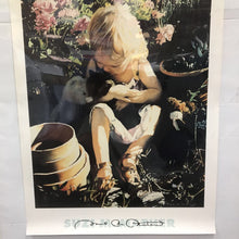 Load image into Gallery viewer, Suzi Mather Poster - Girl w/ Cat in Garden; "Emilys Friends" (33x23)
