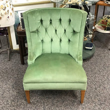 Load image into Gallery viewer, Green Upholstered Chair (34x26x30)

