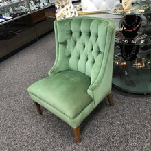 Load image into Gallery viewer, Green Upholstered Chair (34x26x30)
