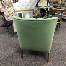 Load image into Gallery viewer, Green Upholstered Chair (34x26x30)
