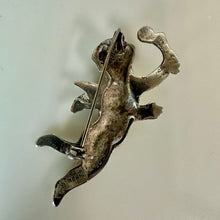 Load image into Gallery viewer, Vintage Sterling Turquoise Cherub Brooch Pin Made in Mexico (2.25")
