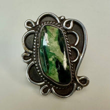 Load image into Gallery viewer, Vintage Sterling Variscite Ring sz 7

