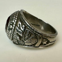 Load image into Gallery viewer, Vintage Jostens Sterling Ruby Rantoul High School 82' Class Ring sz 10 (14.7g)
