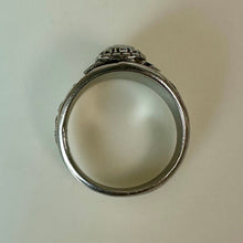 Load image into Gallery viewer, Valadium Star Cut Aquamarine Mt Pulaski High School 2010 Class Ring sz 6.25
