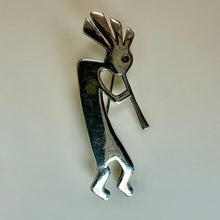 Load image into Gallery viewer, Vintage Sterling Kokopelli Brooch Pin (2")
