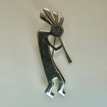 Load image into Gallery viewer, Vintage Sterling Kokopelli Brooch Pin (2")
