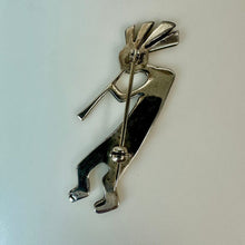 Load image into Gallery viewer, Vintage Sterling Kokopelli Brooch Pin (2")
