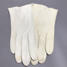 Load image into Gallery viewer, Antique Ladies White Leather Gloves
