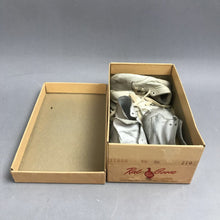 Load image into Gallery viewer, Vintage 2 Pairs Leather Baby Shoes with Red Goose Shoe Box
